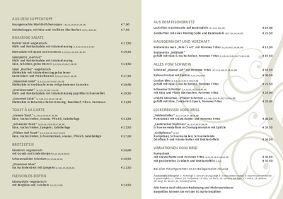 Speisekarte